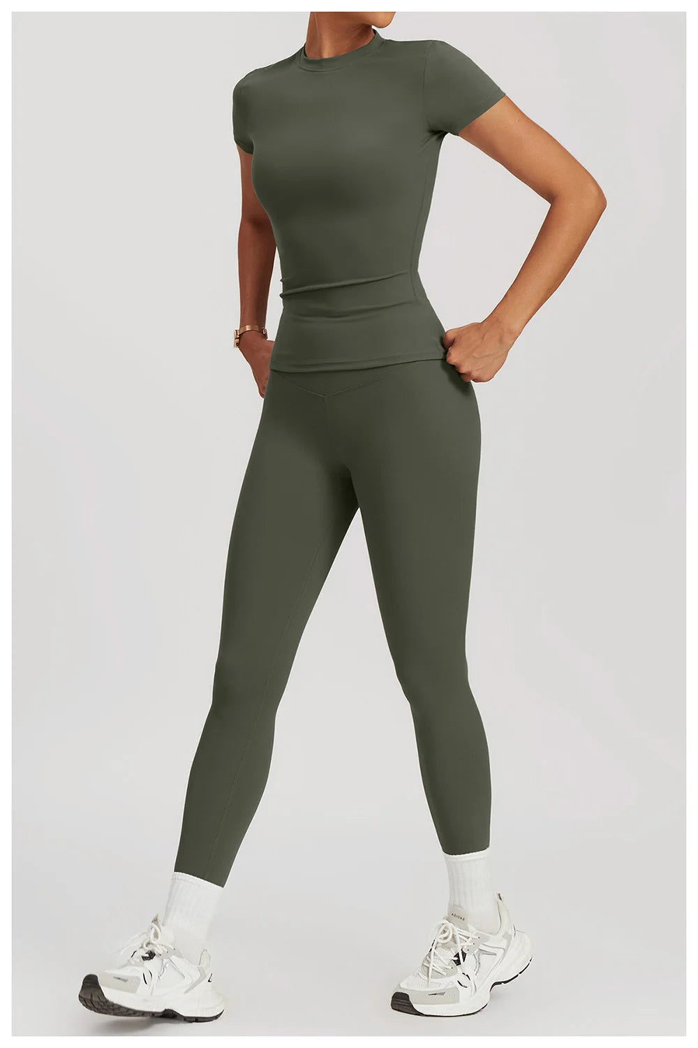 Tennis Skirt Leggings Tank Shorts Suit Yoga Gym Sets