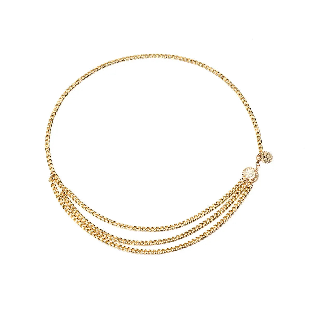 Boho Head Coin Tassel Pendant Waist Belly Belt Chain