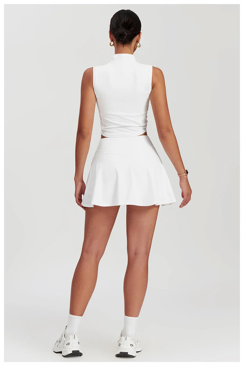Tennis Skirt Leggings Tank Shorts Suit Yoga Gym Sets