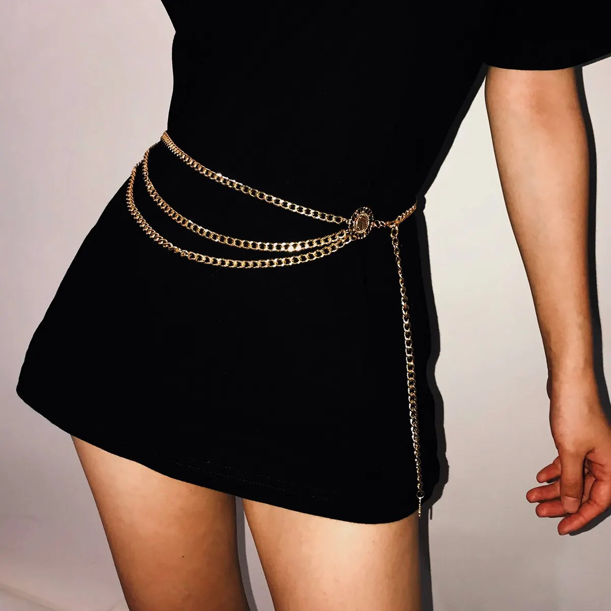 Boho Head Coin Tassel Pendant Waist Belly Belt Chain