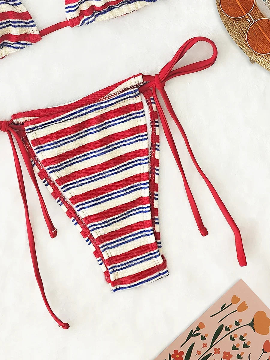 Two-Piece striped bikini