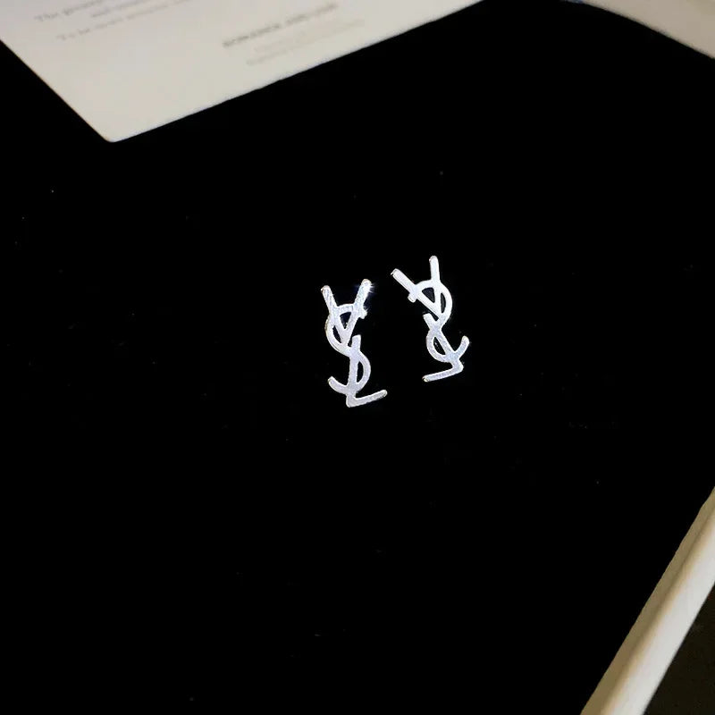 Stainless Steel YSL Earrings