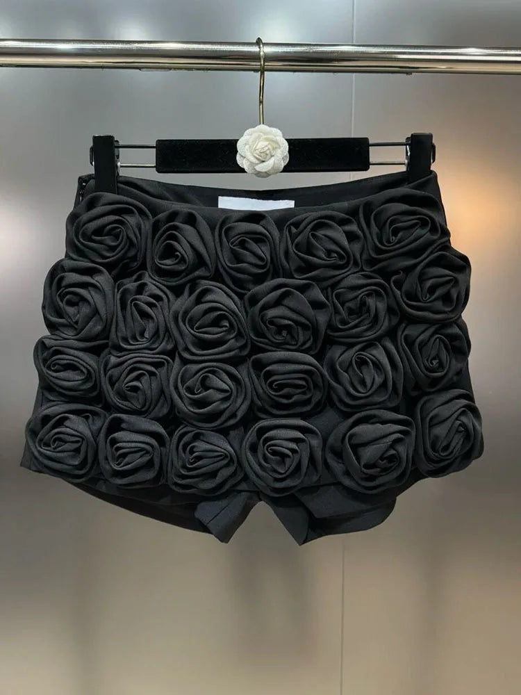 3D Flower Mini Skorts