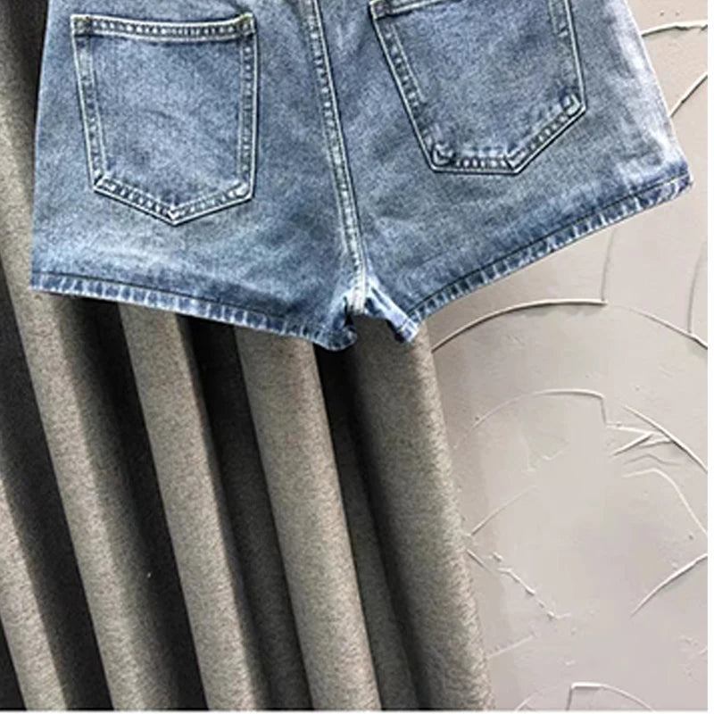 Denim womens skort