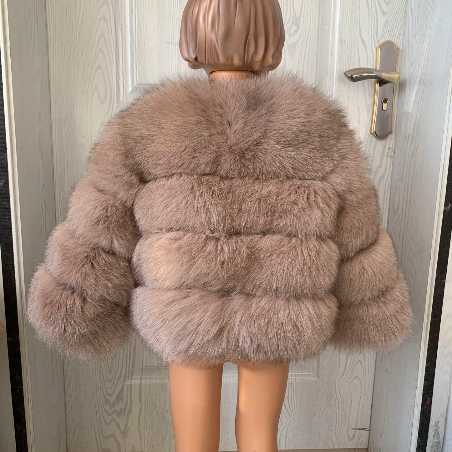 Children's fur jacket real fox fur