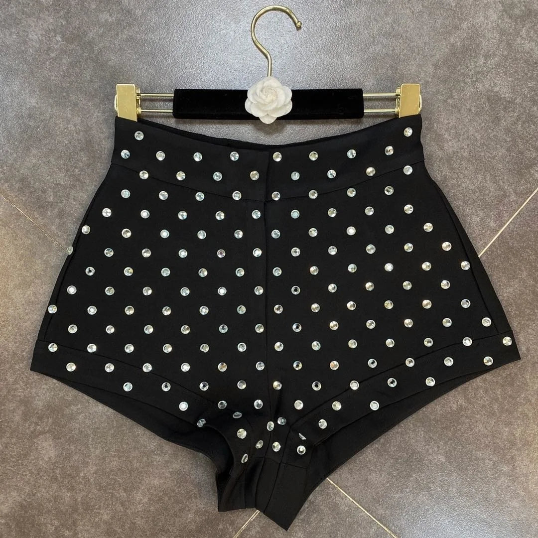 High Waist Diamonds Shorts