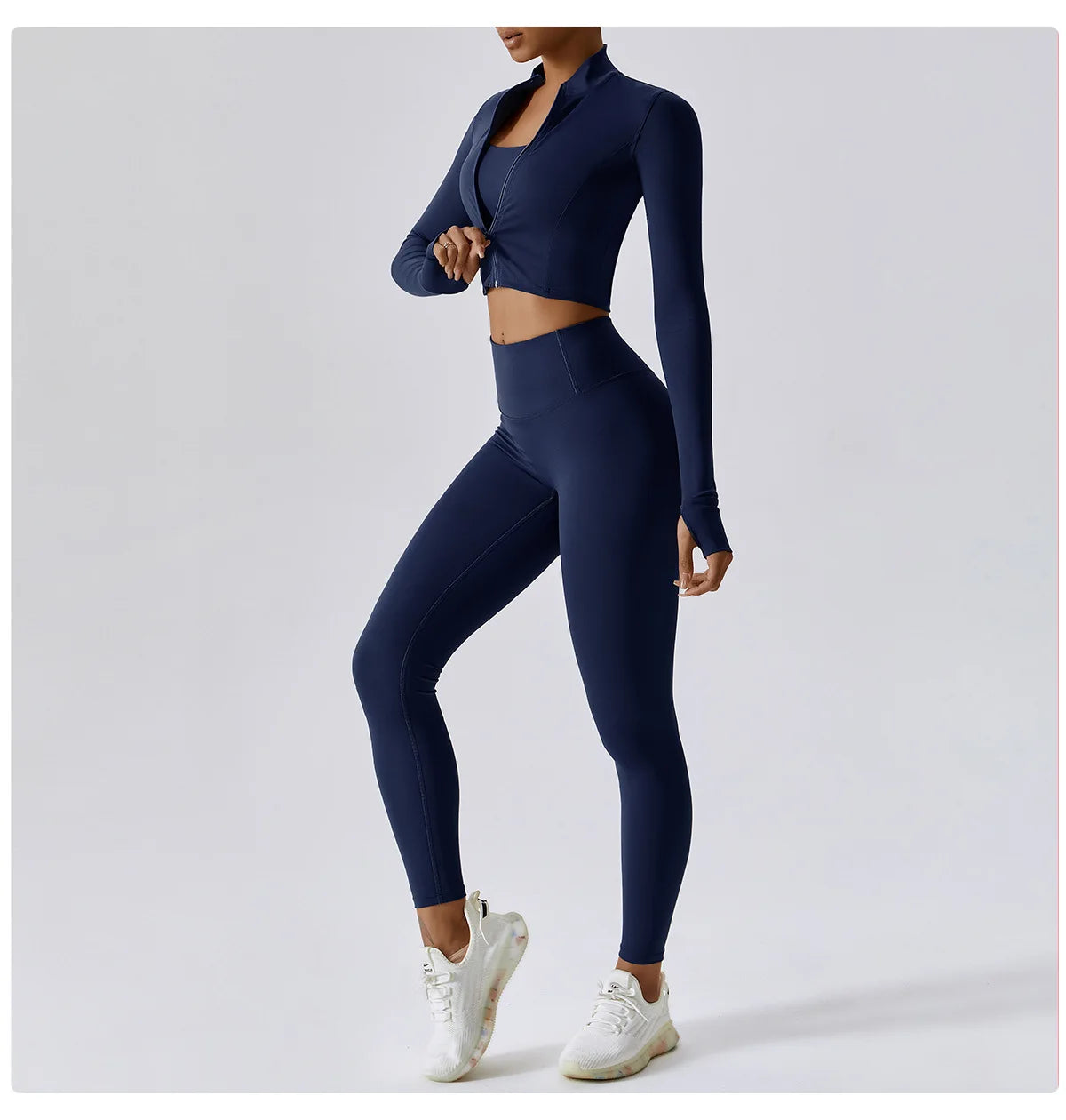 Active Wear 3 Pieces Workout Clothes For Women