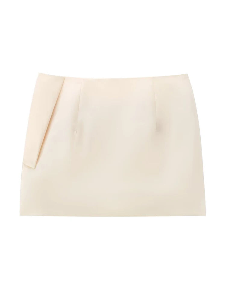 Women Bow Mini Skirt Fashion Ruched