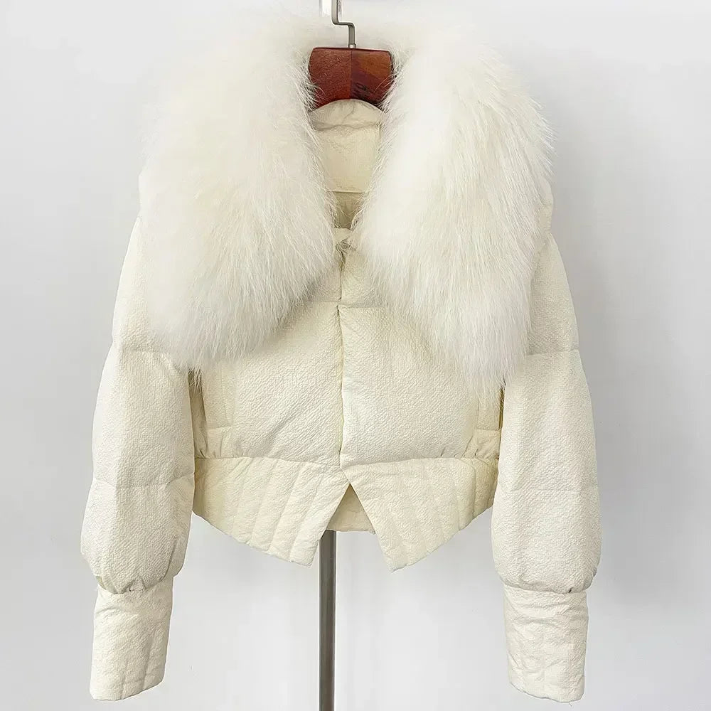 Duck Down Jacket Real Fur Coat