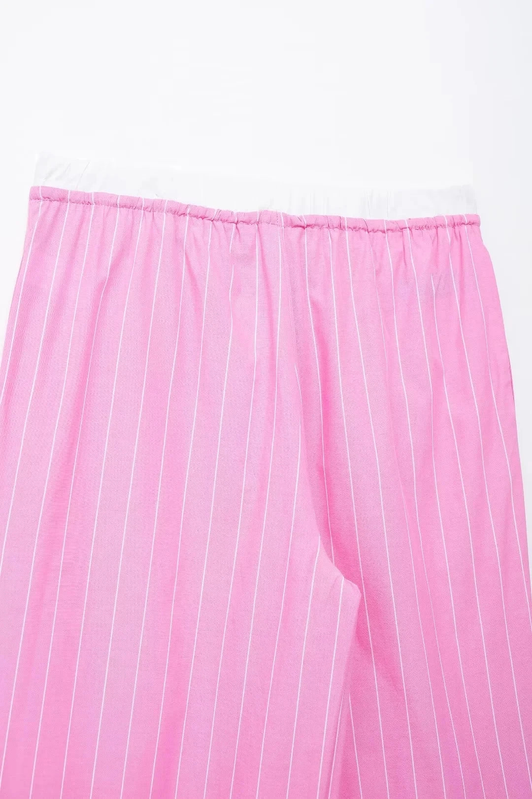 Sweet Pink Stripe Blouse Pant Sets