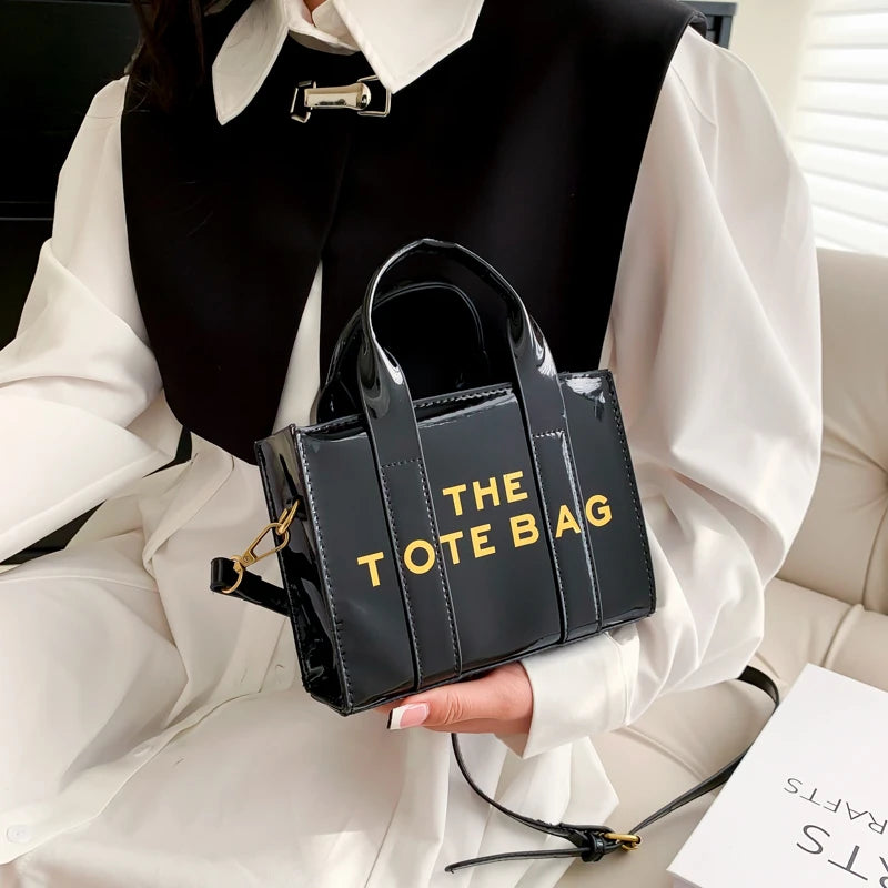 metalic Tote cross body handbags