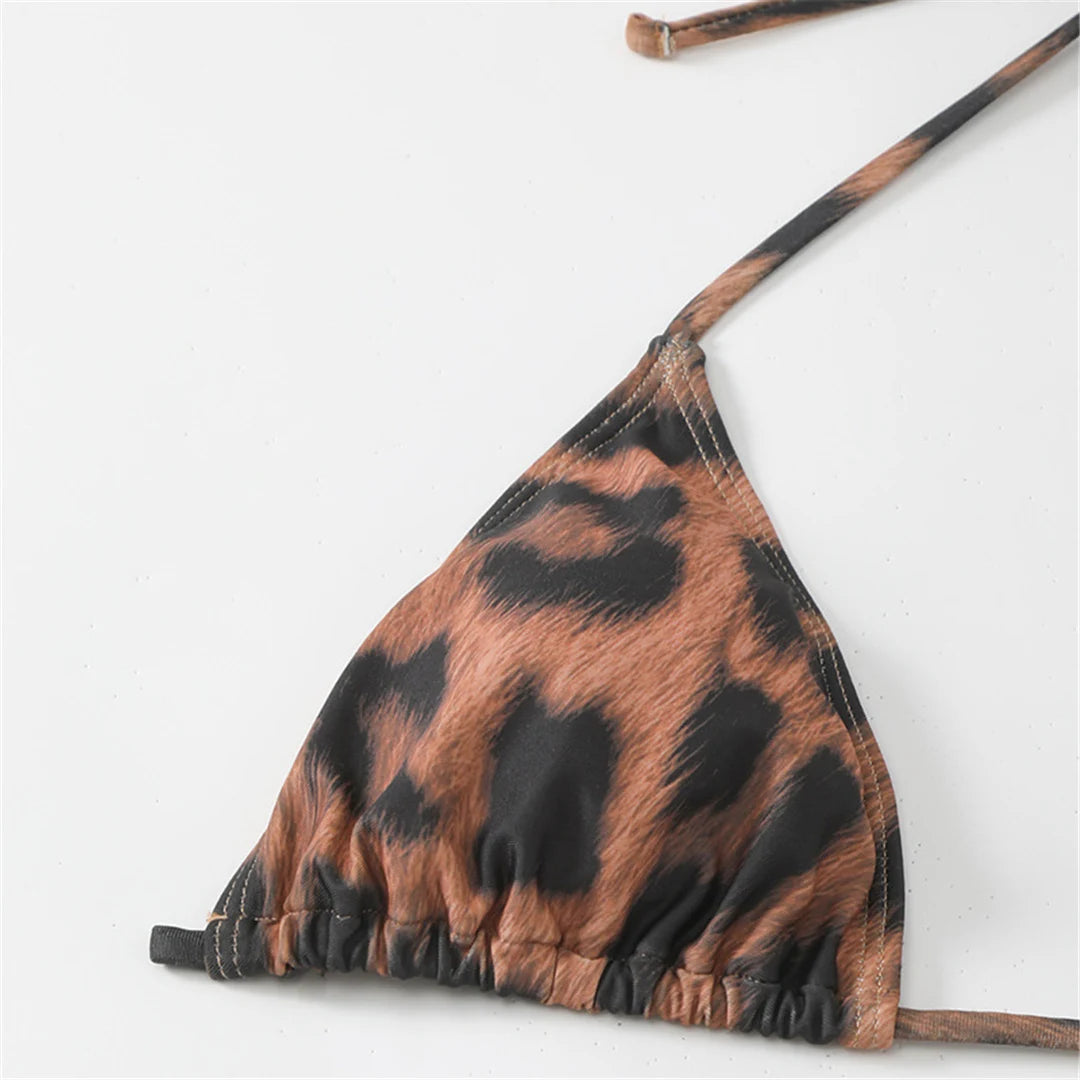 alter Leopard With Cover Up 3 piece Bikini