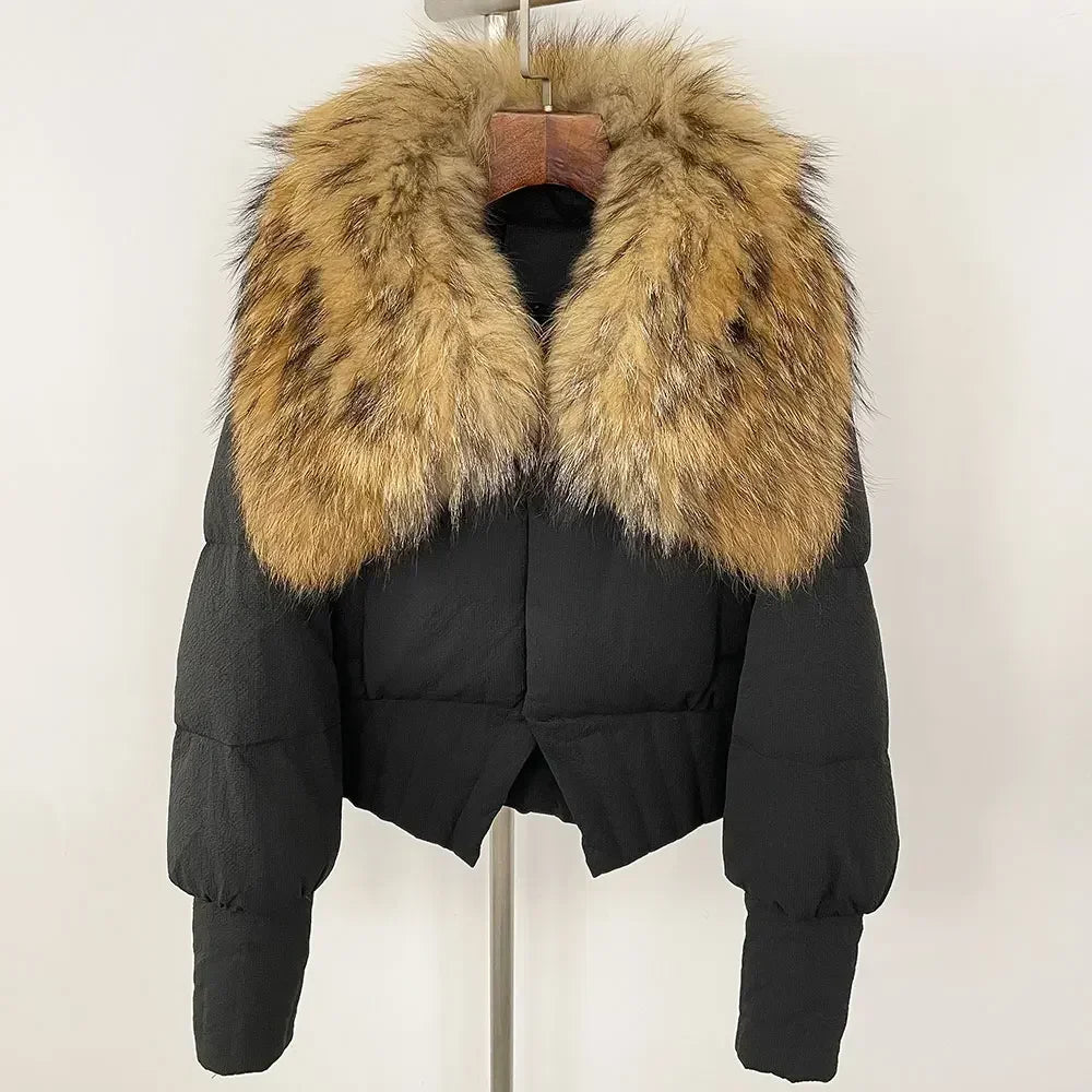 Duck Down Jacket Real Fur Coat