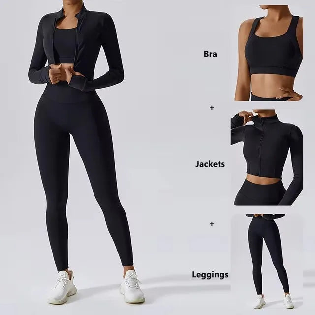 Three piece gymwear