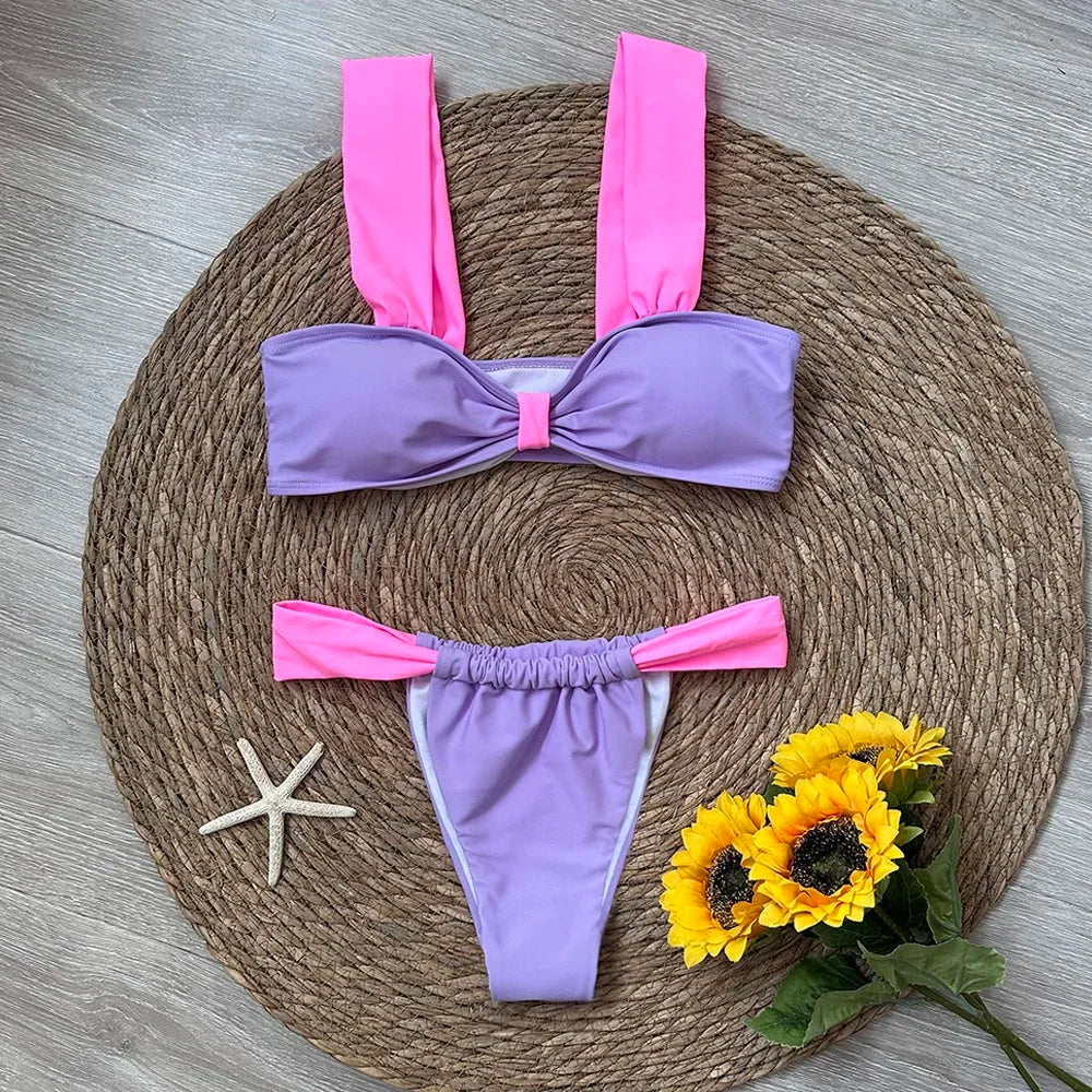 3 Pieces Bikini set with mini skirt