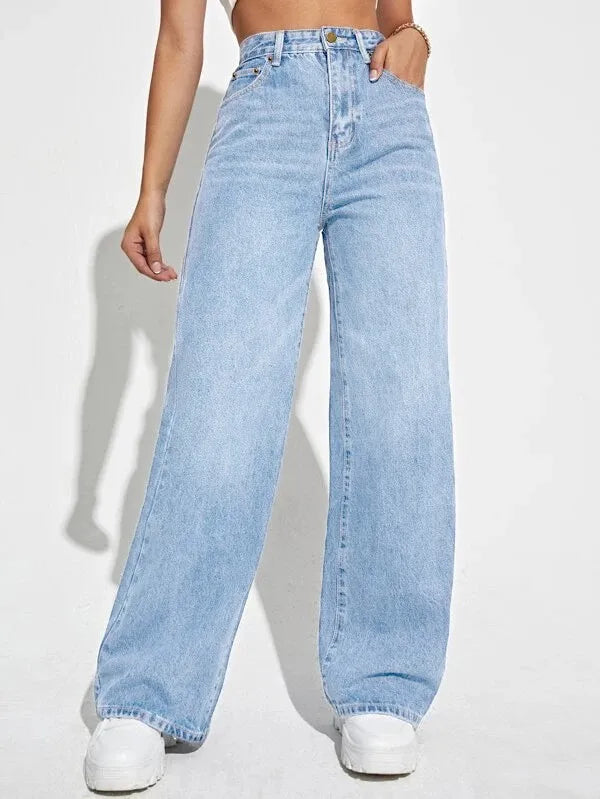 Women Jeans Denim Wide Leg