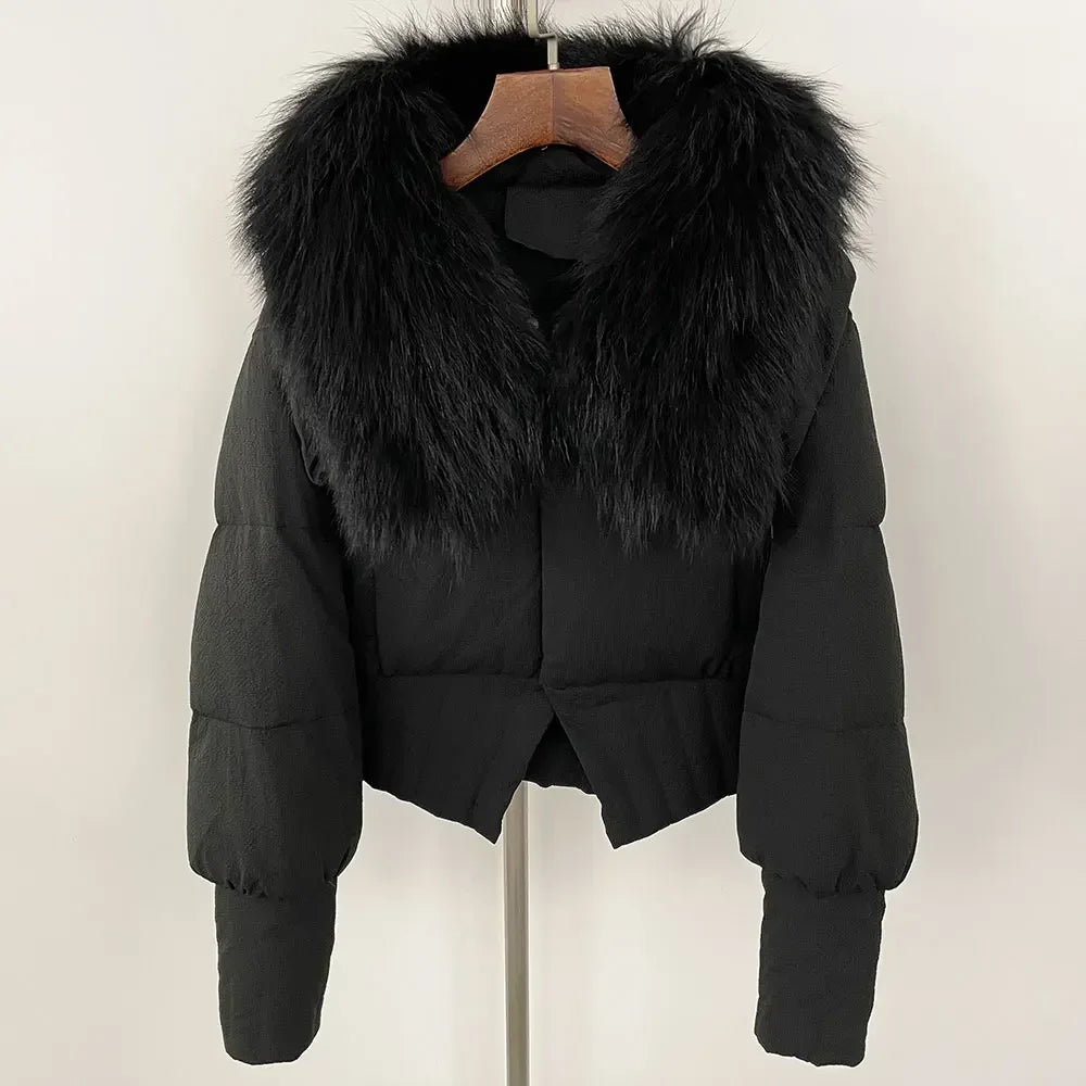 Duck Down Jacket Real Fur Coat