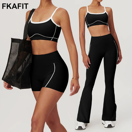 Two piece contrast colour activewear