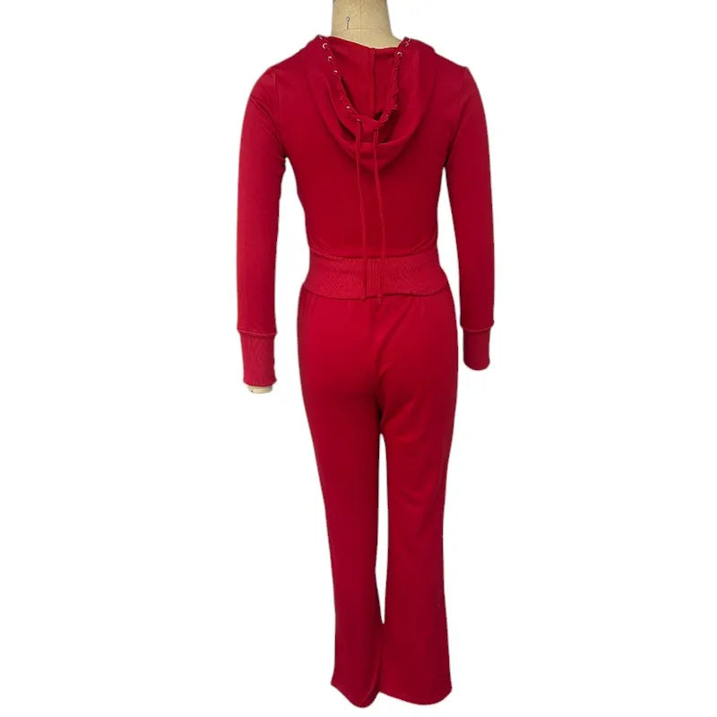 Women Two Piece streetwear tracksuit