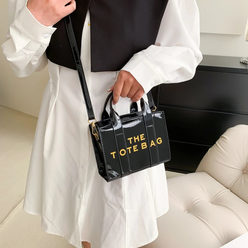 metalic Tote cross body handbags