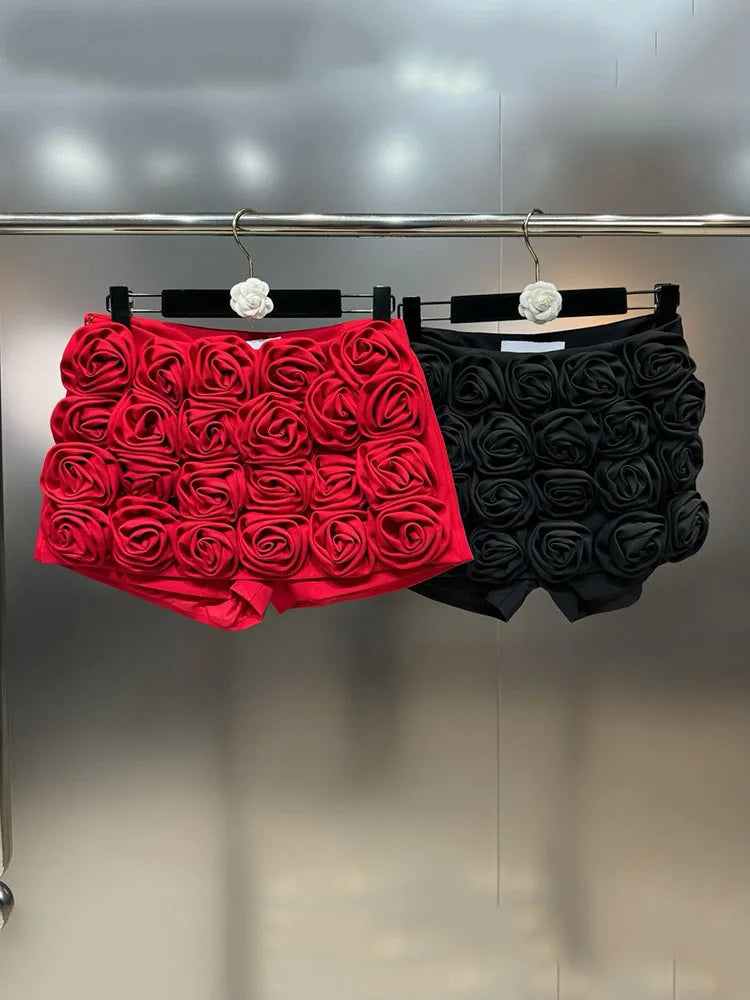 3D Flower Mini Skorts