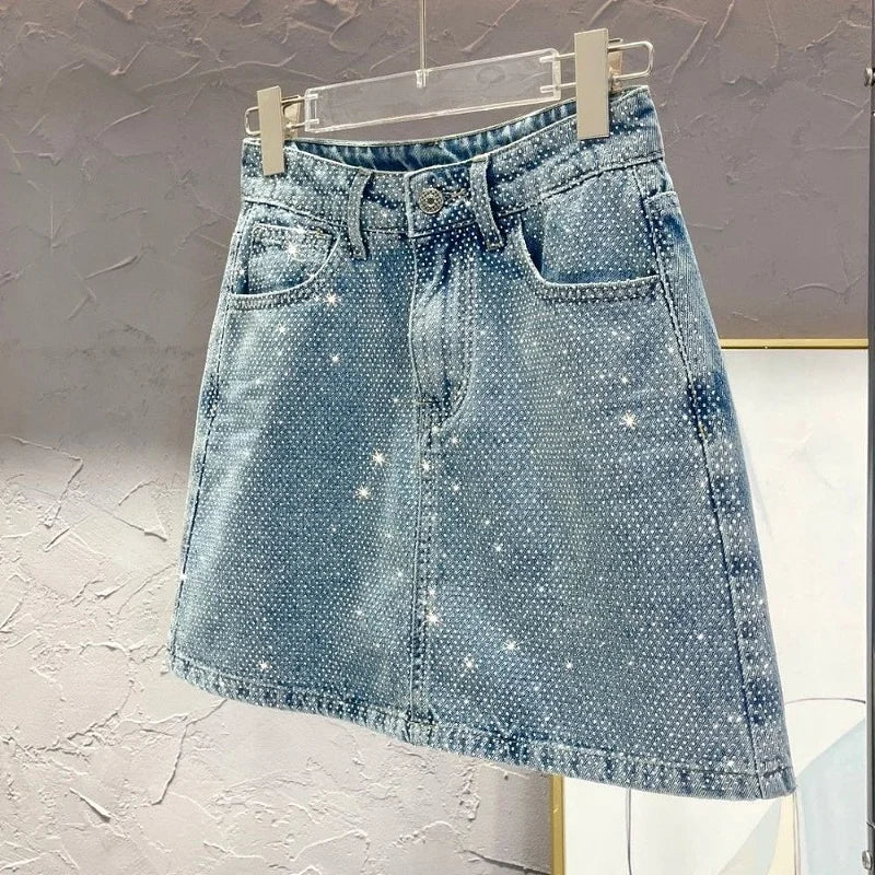 Bling Denim Skirt