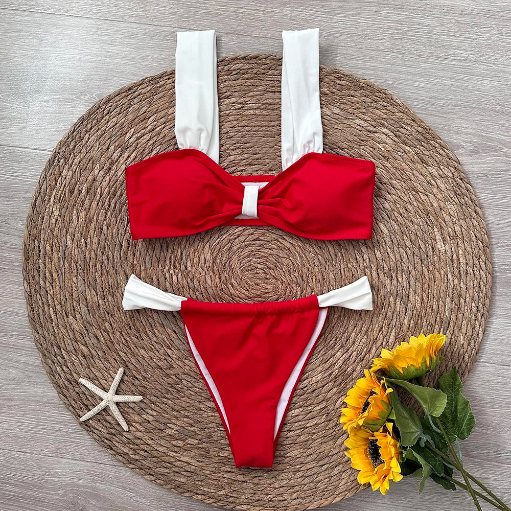 3 Pieces Bikini set with mini skirt