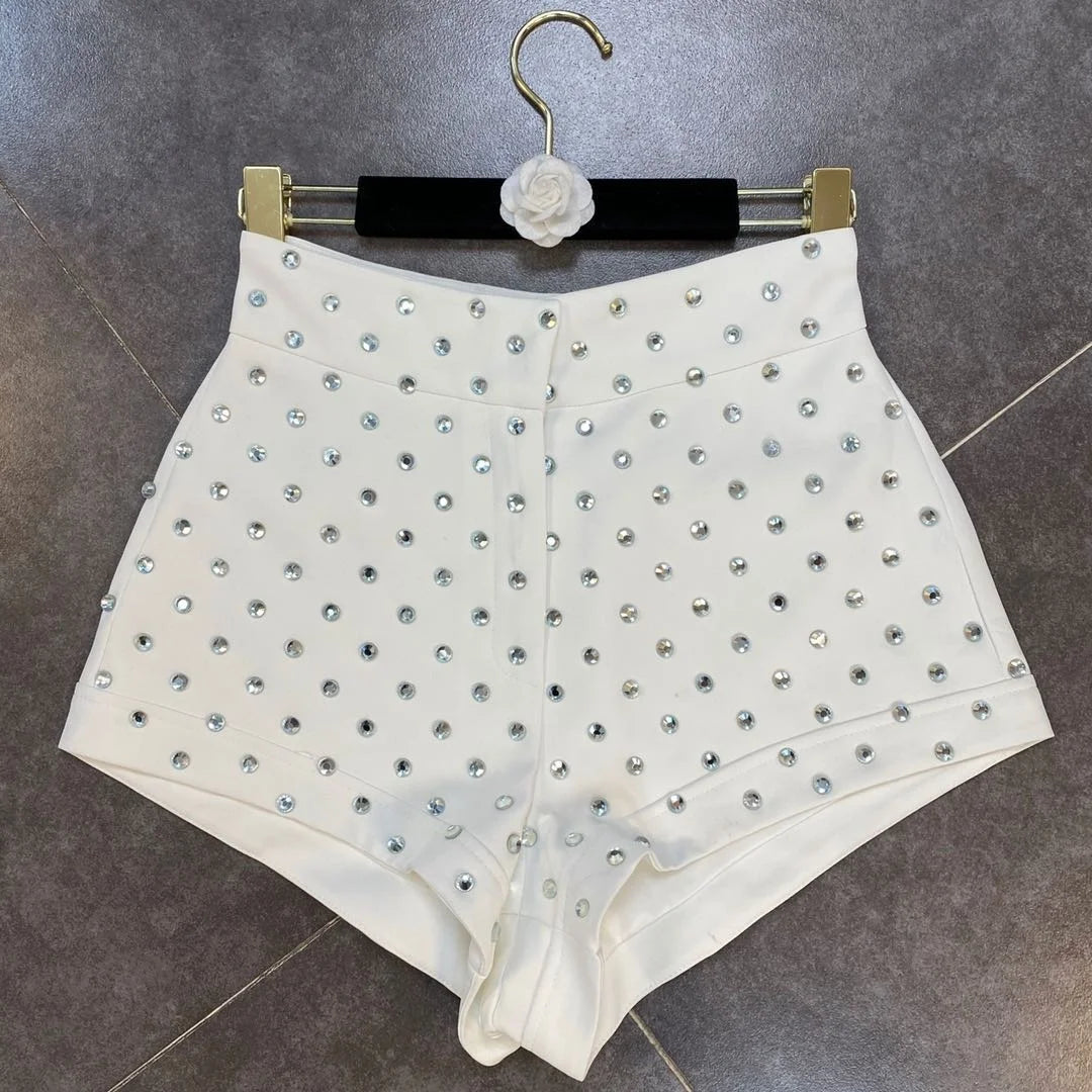 High Waist Diamonds Shorts