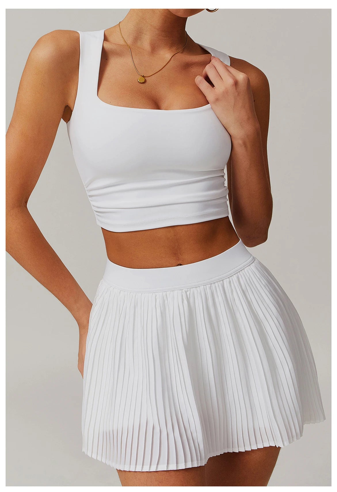 Womens two piece tennis outfit