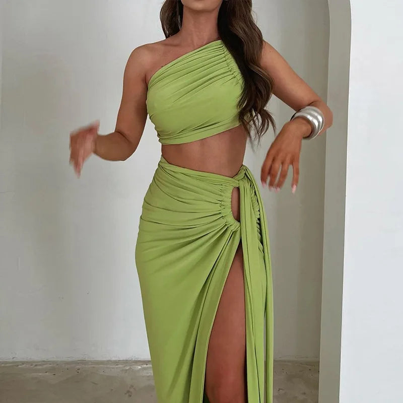 Long Skirts Two Piece Matching Sets