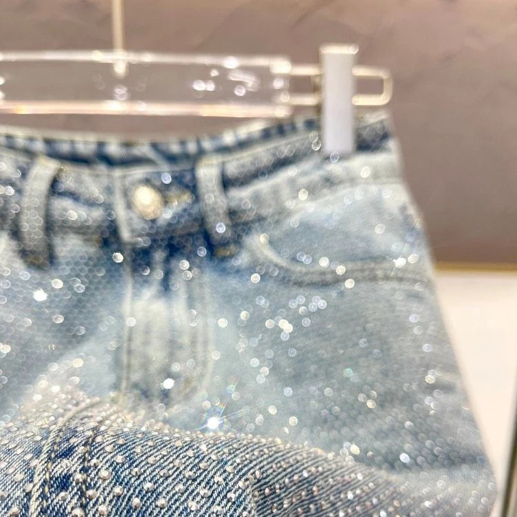 Bling Denim Skirt