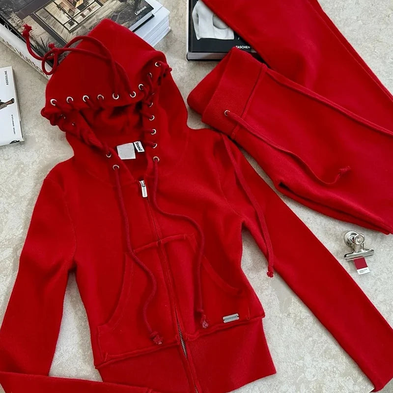 Women Two Piece streetwear tracksuit