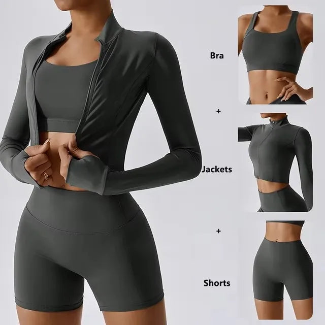 Three piece gymwear