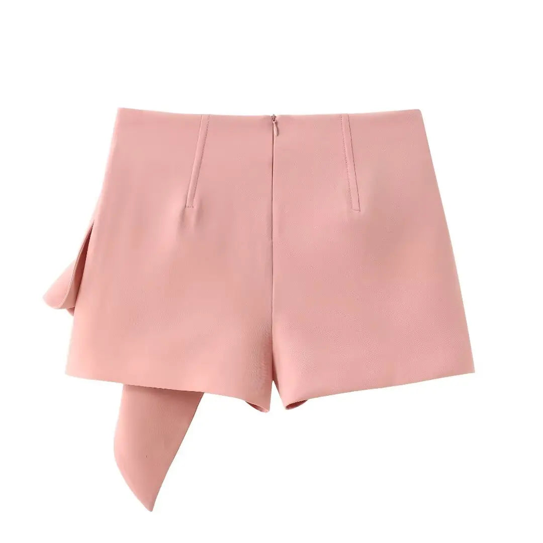 Pink High Waist Skort