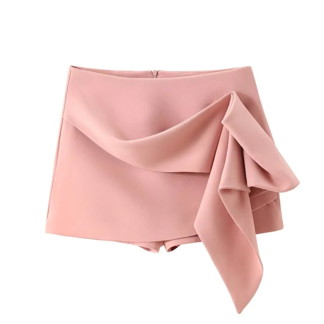 Pink High Waist Skort