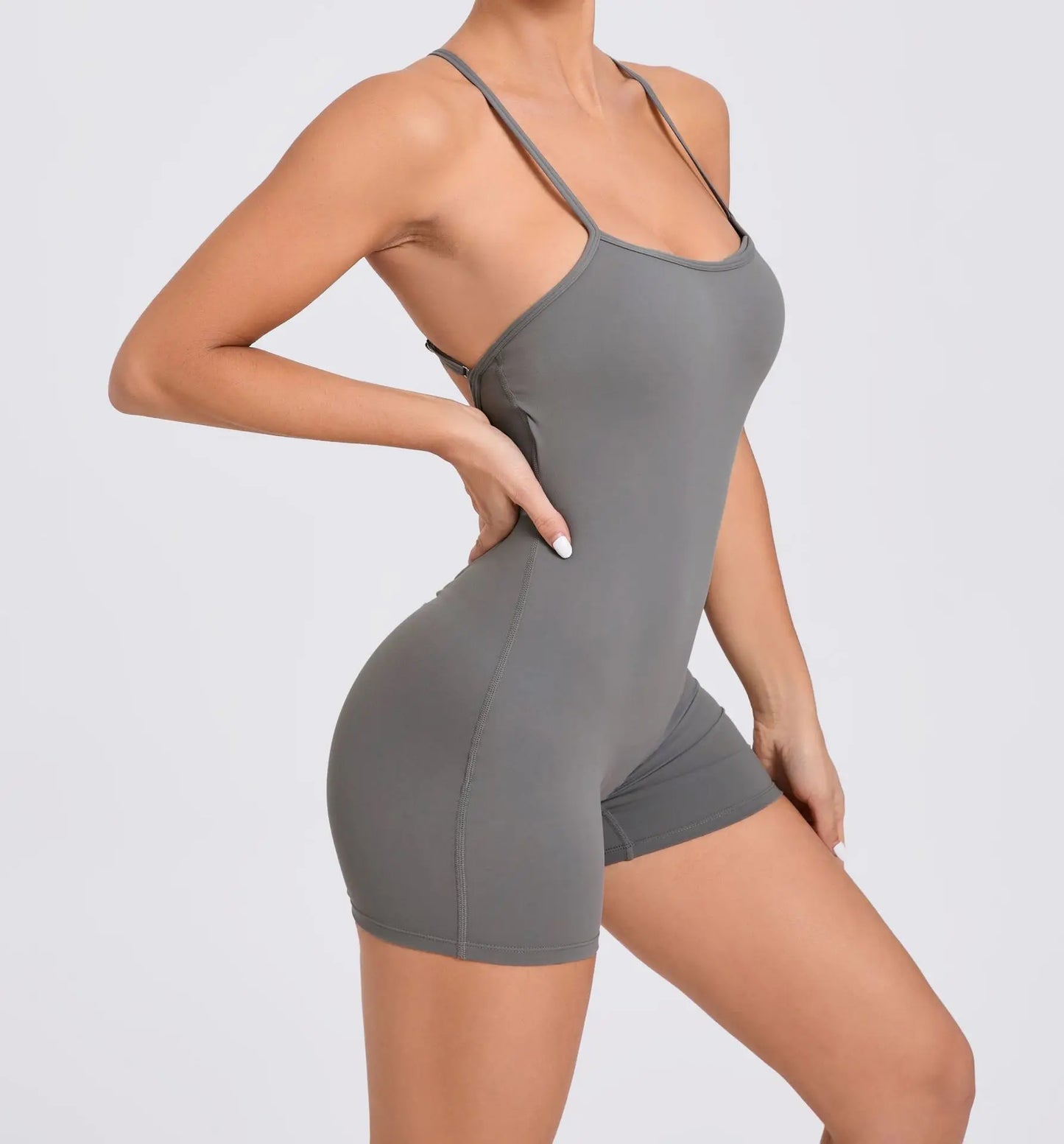 Women Yoga Bodycon Jumpsuit