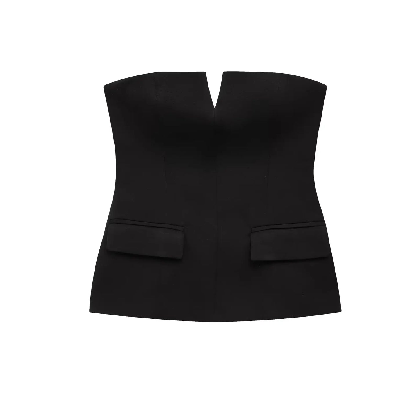 Strapless Basic Sleeveless Tops