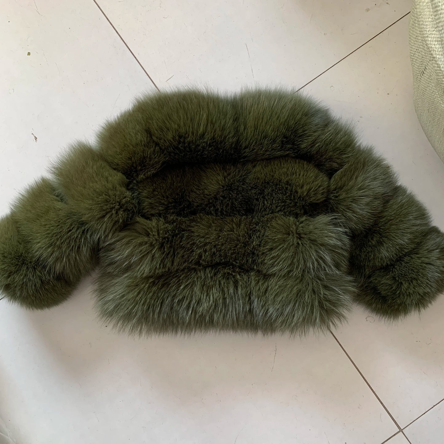 Children's fur jacket real fox fur