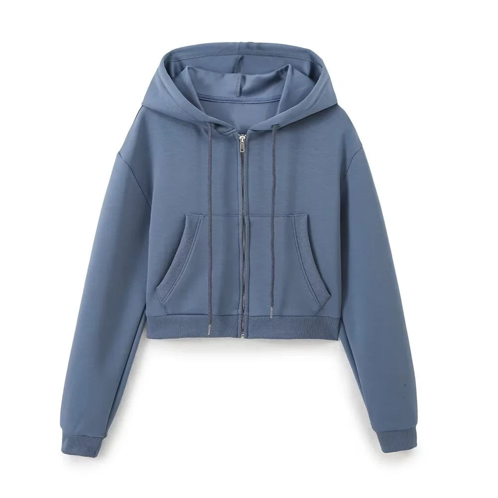 Casual flared leg hooded jumper tracksuit