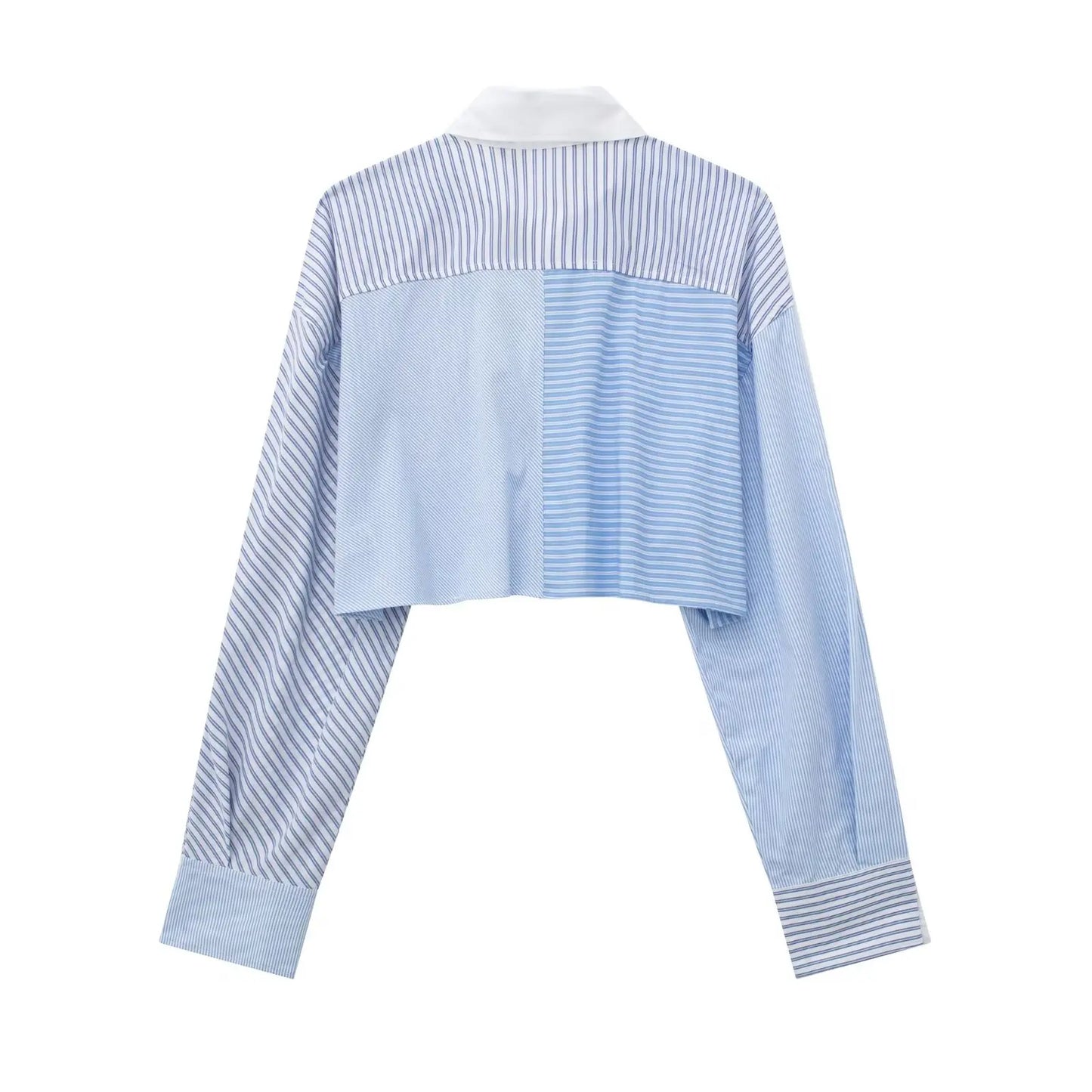 Striped Poplin Short Shirt Striped Poplin Shorts Set