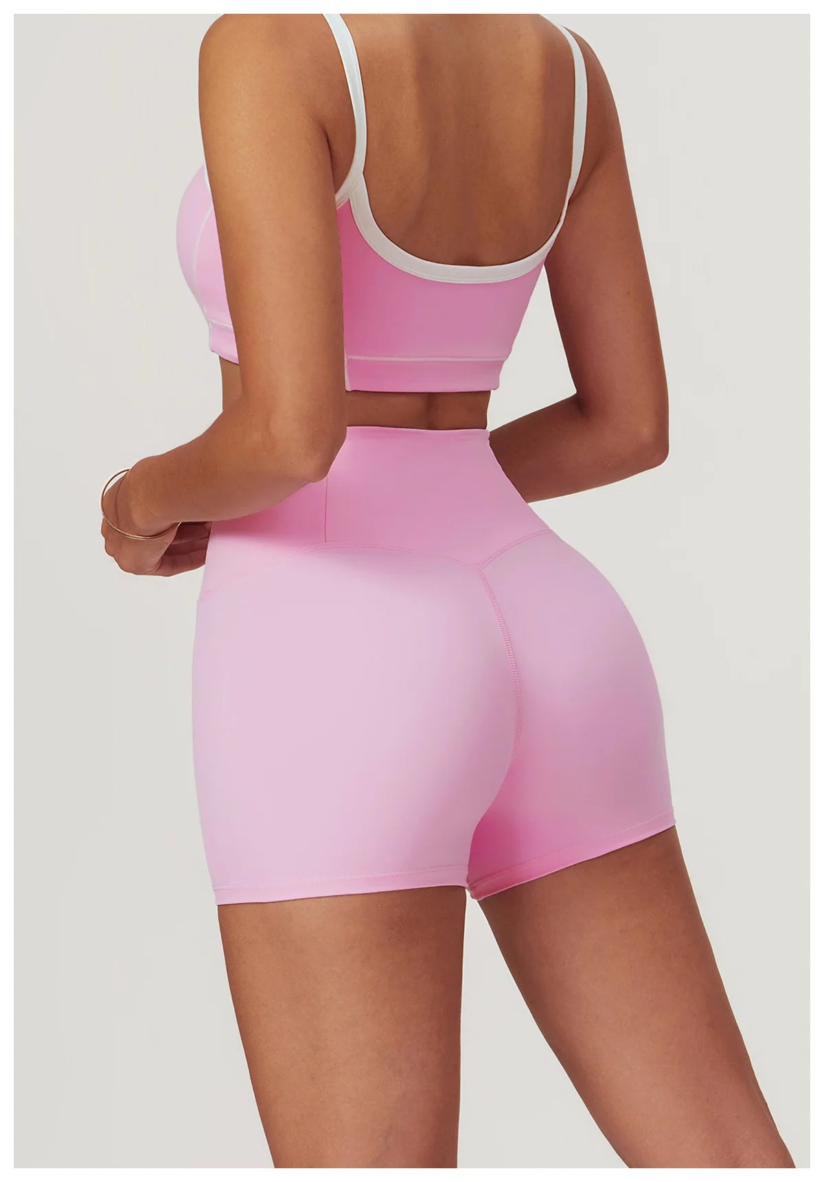 Two piece contrast colour activewear