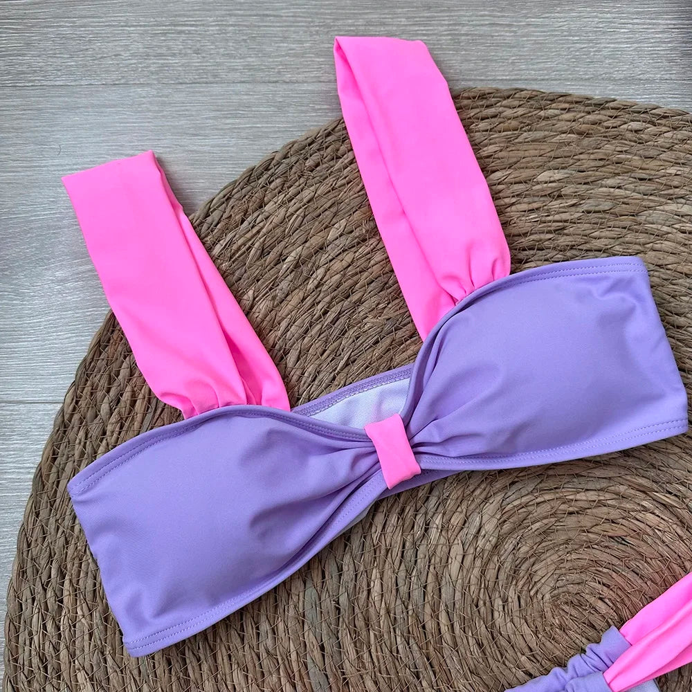 3 Pieces Bikini set with mini skirt