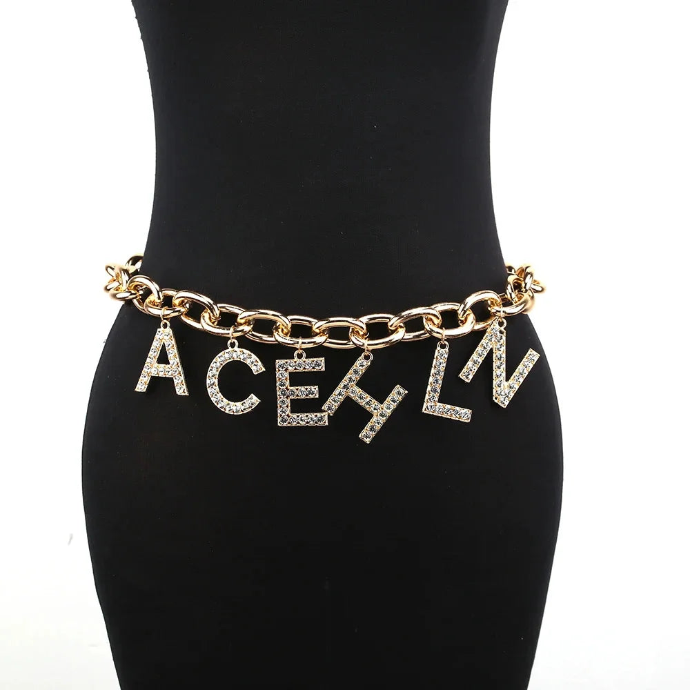 Statement Belts Chain, earings and neklaces