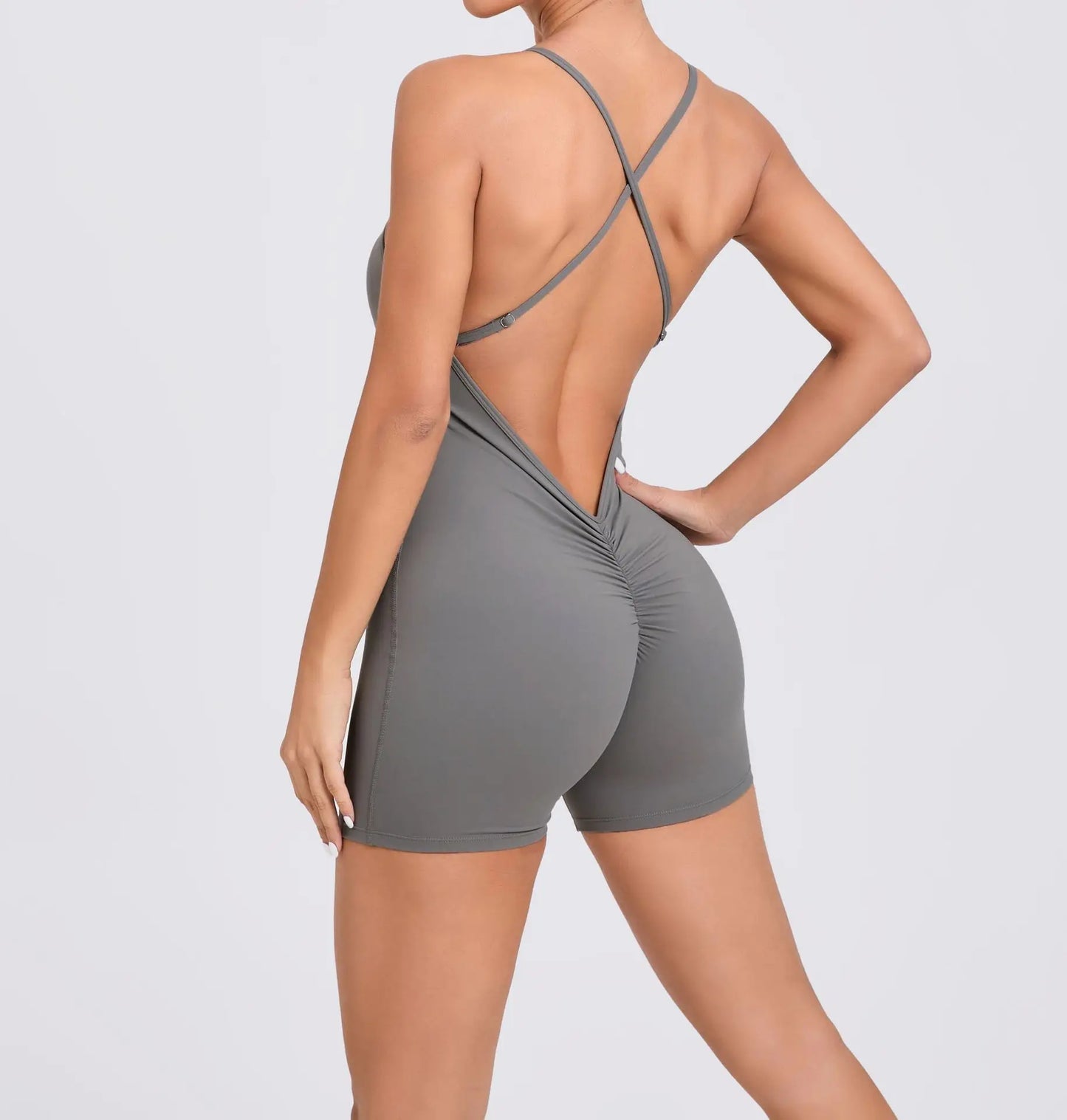 Women Yoga Bodycon Jumpsuit