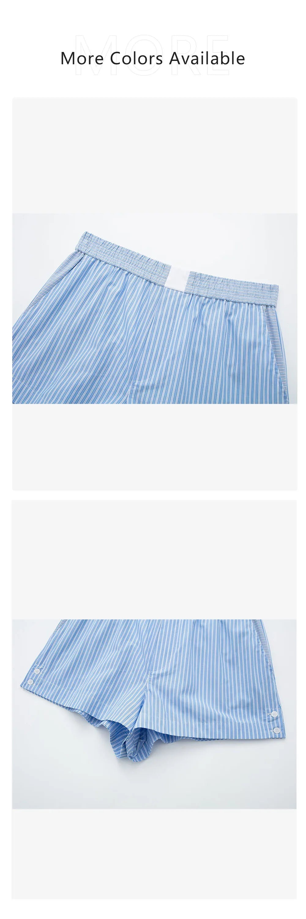 Striped Poplin Short Shirt Striped Poplin Shorts Set