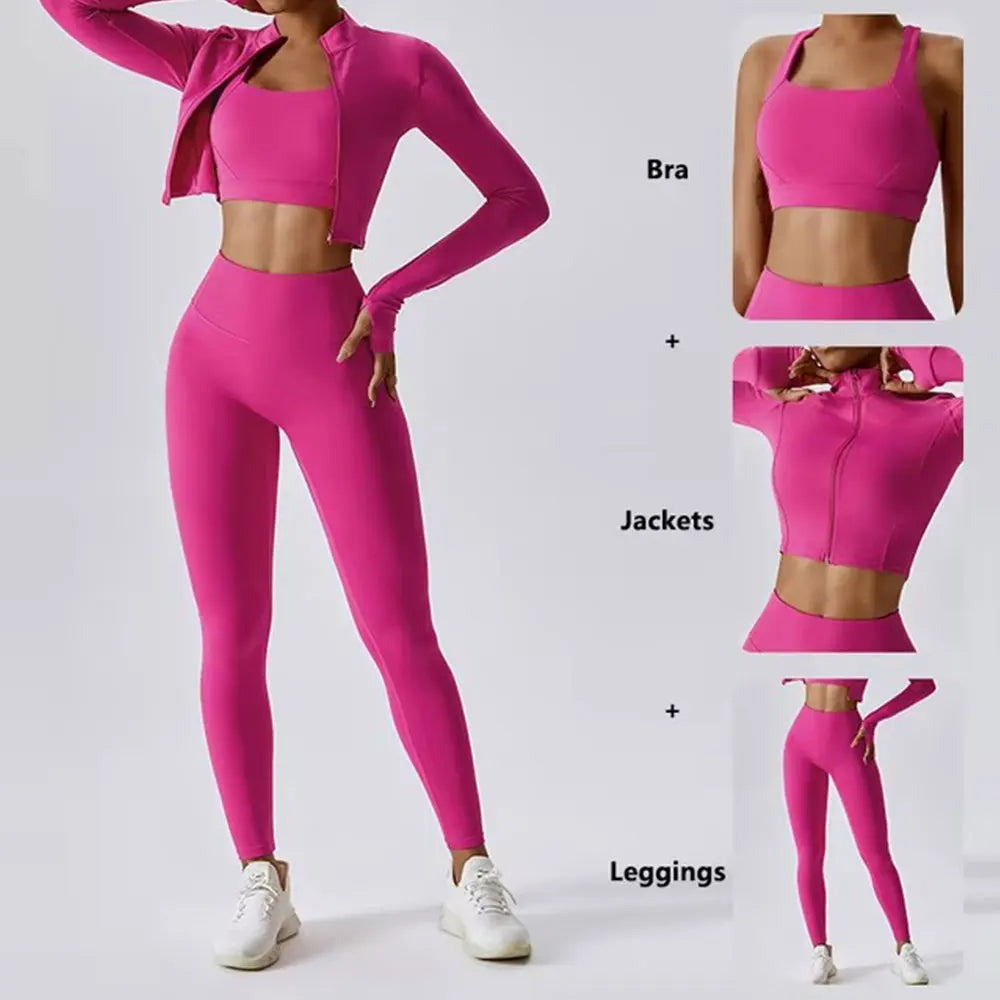 Three piece gymwear