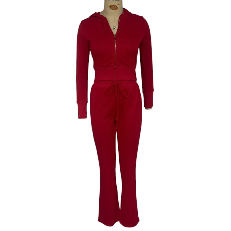 Women Two Piece streetwear tracksuit