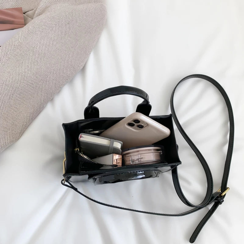 metalic Tote cross body handbags