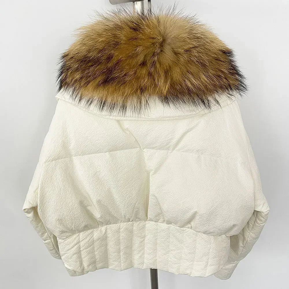 Duck Down Jacket Real Fur Coat