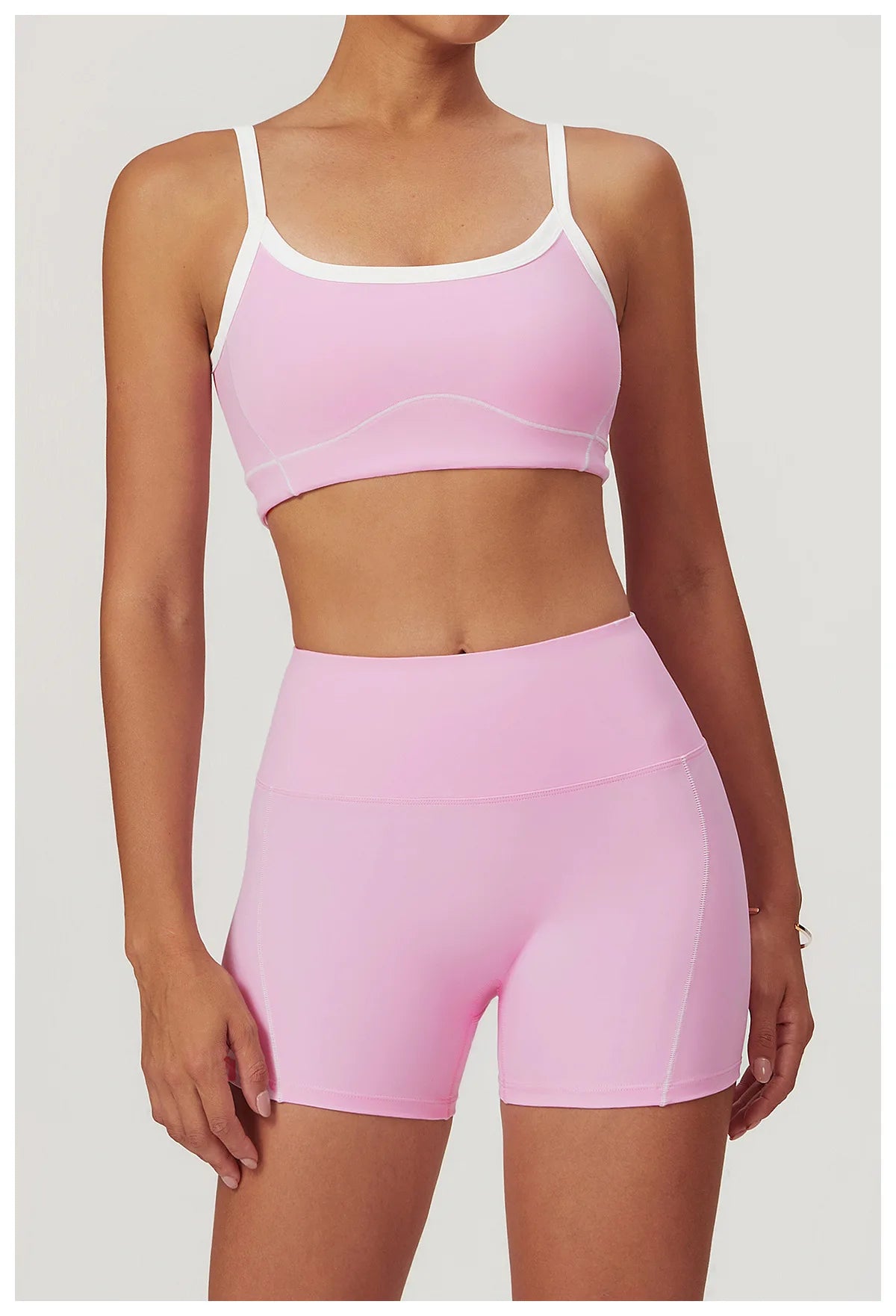 Two piece contrast colour activewear